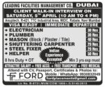 Urgent Requirement for Dubai
