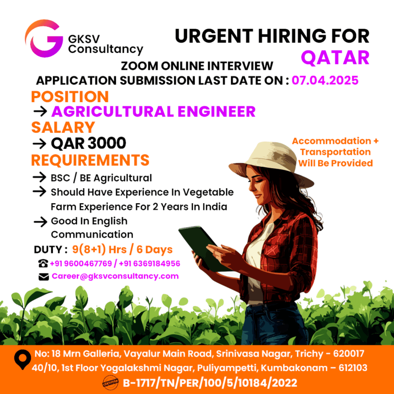 Urgent Hiring for Qatar
