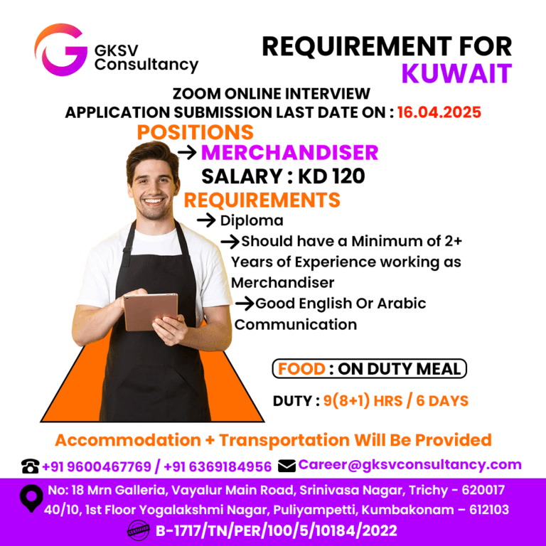 Urgent Hiring for Kuwait