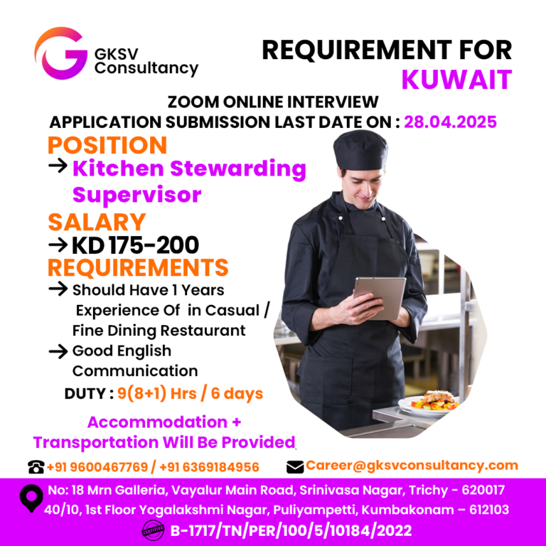 Urgent Hiring for Kuwait