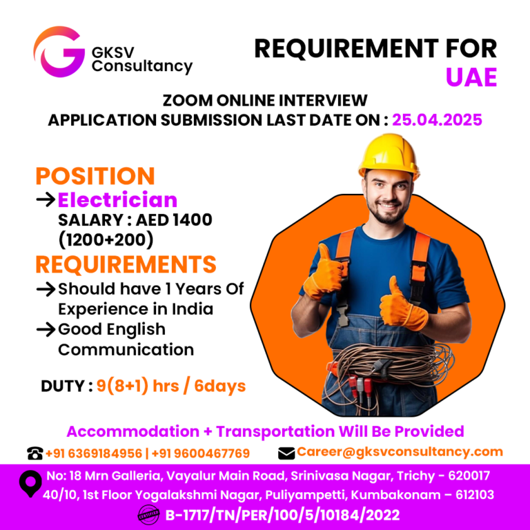 Urgent Hiring for UAE