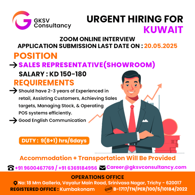 Urgent Hiring for Kuwait