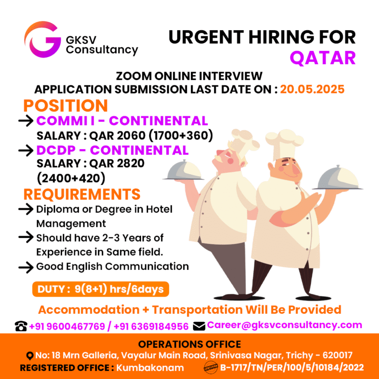 Urgent Hiring for Qatar