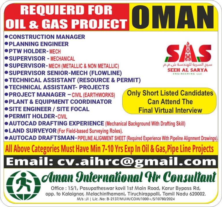 SHUTDOWN PROJECT – OMAN