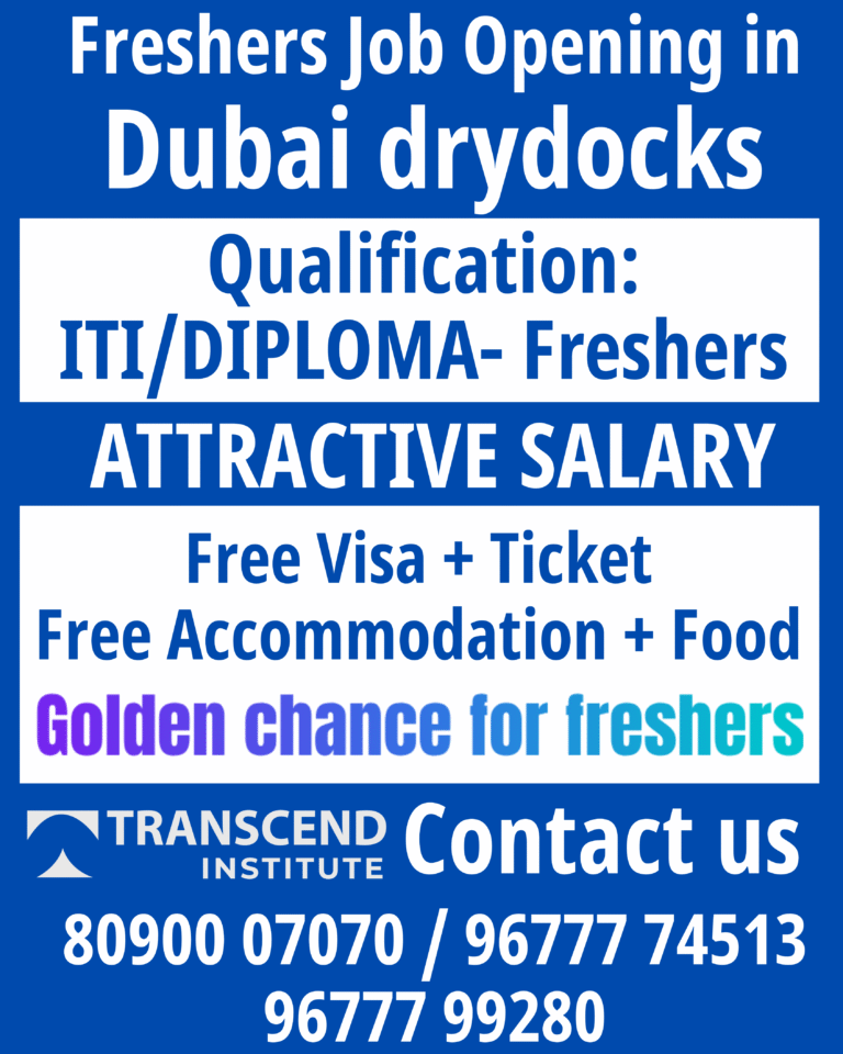 Urgent Job opening for dubai drydocks