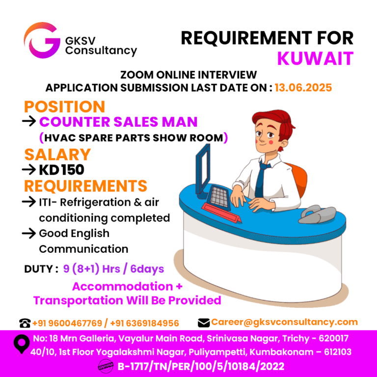 Urgent Hiring for Kuwait