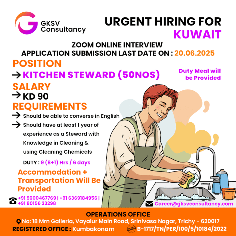 Urgent Hiring for Kuwait