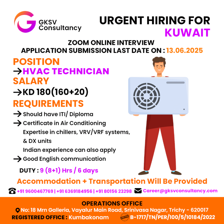 Urgent Hiring for Kuwait