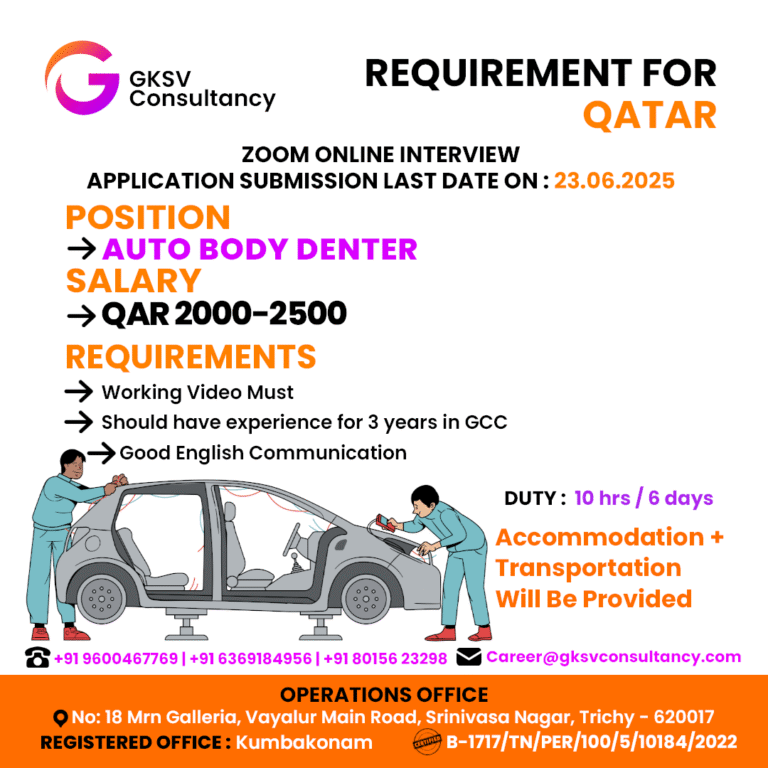 Urgent Hiring for Qatar