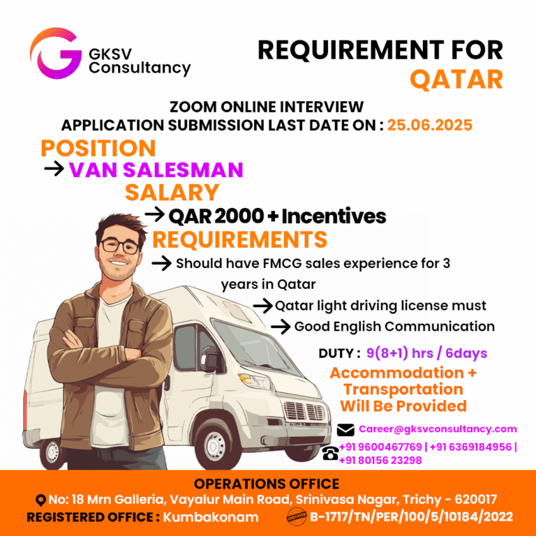Urgent Hiring for Qatar