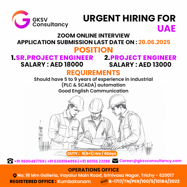 Urgent Hiring for UAE