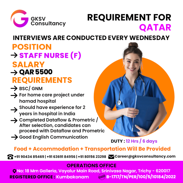 Urgent Hiring for Qatar
