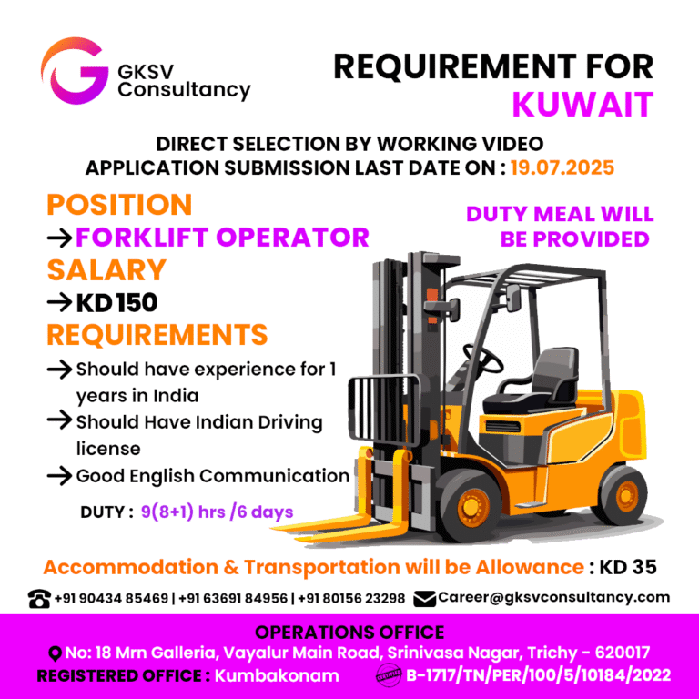Urgent Hiring for Kuwait