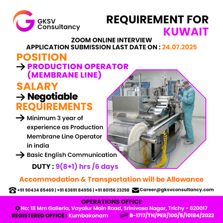 Urgent Hiring for Oman