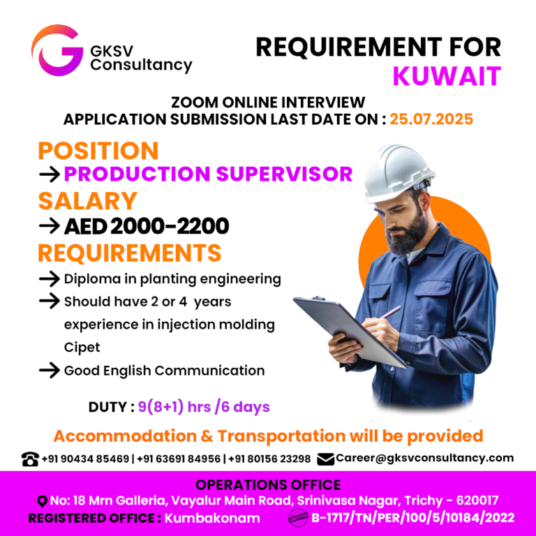 Urgent Hiring for UAE