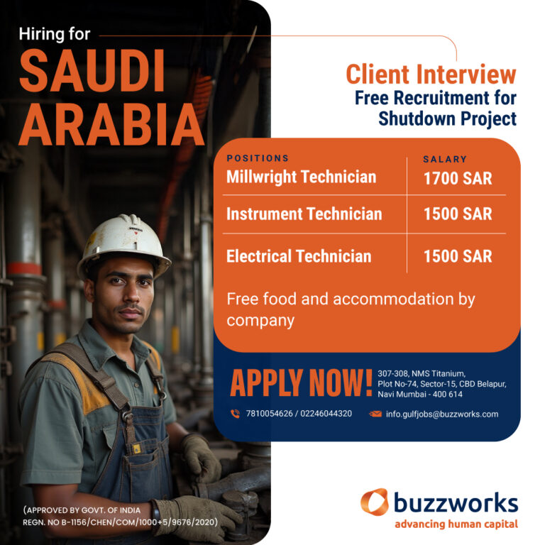 *Hiring for Saudi Arabia *