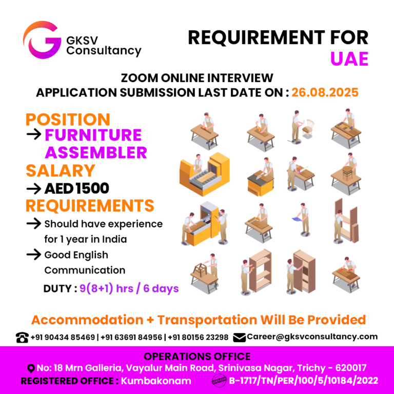 Urgent Hiring for UAE