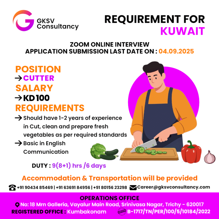 Urgent Hiring for Kuwait