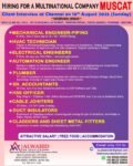 Oman job vacancies for engineers, HVAC, plumbers and technicians with interview in Chenna