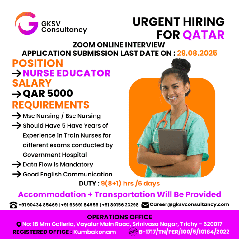 Urgent Hiring for Qatar