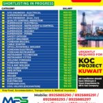 URGENT REQUIREMENT FOR KOC PROJECT KUWAIT CLIENT INTERVIEW IN TRICHY ON 28.09.2025