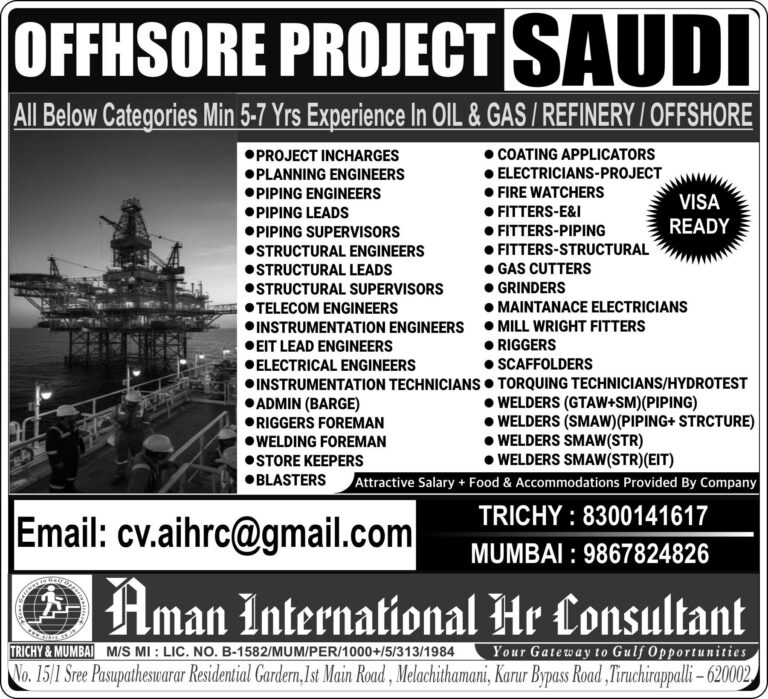 OFFSHORE PROJECT – SAUDI