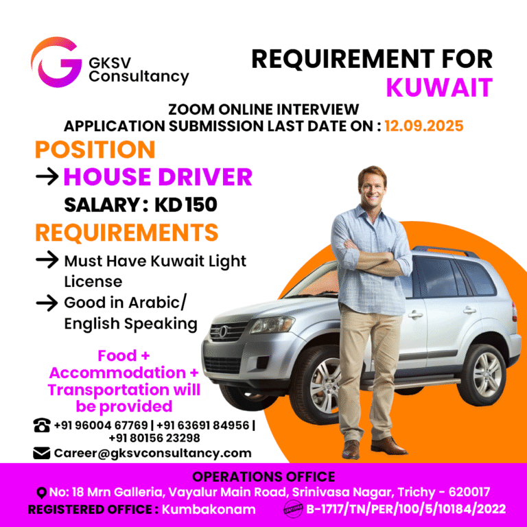 Urgent Hiring for Kuwait