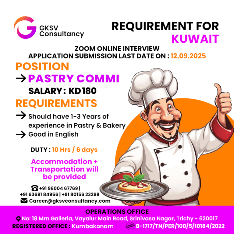Urgent Hiring for Kuwait