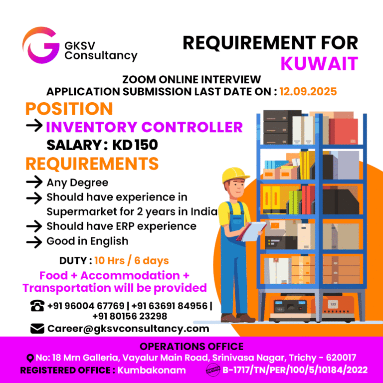 Urgent Hiring for Kuwait