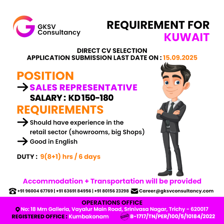 Urgent Hiring for Kuwait