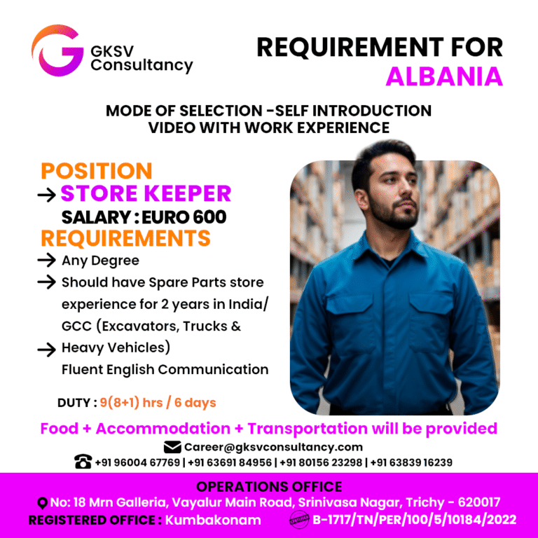 Urgent Hiring for Albania