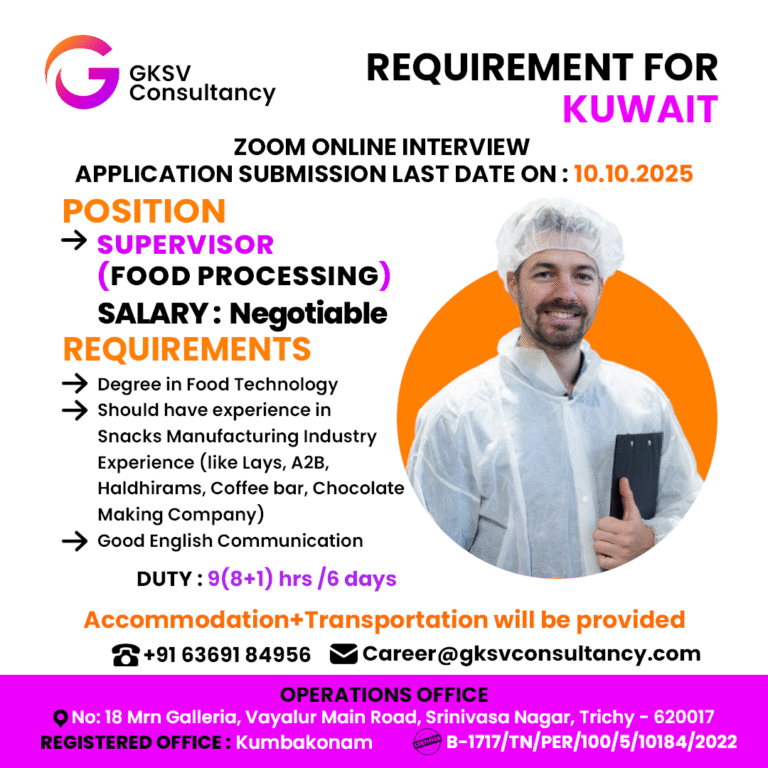 Urgent Hiring for Kuwait