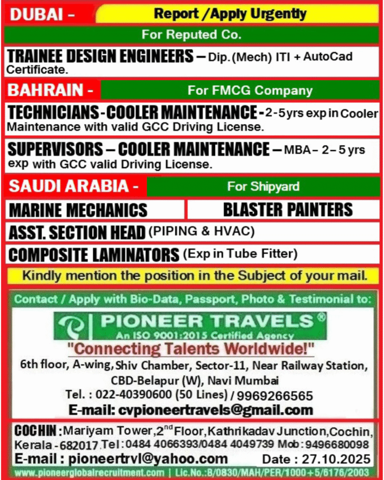 Hiring For Saudi Arabia 5 Hiring For Saudi Arabia
