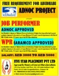 FREE REQUIREMENT FOR ABUDHABI