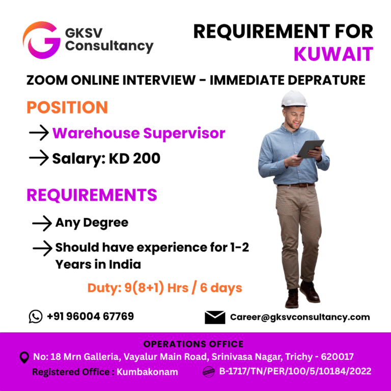Urgent Hiring for Kuwait