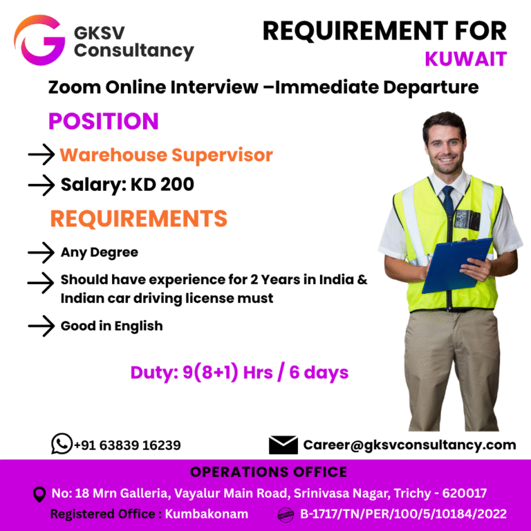 Urgent Hiring for Kuwait