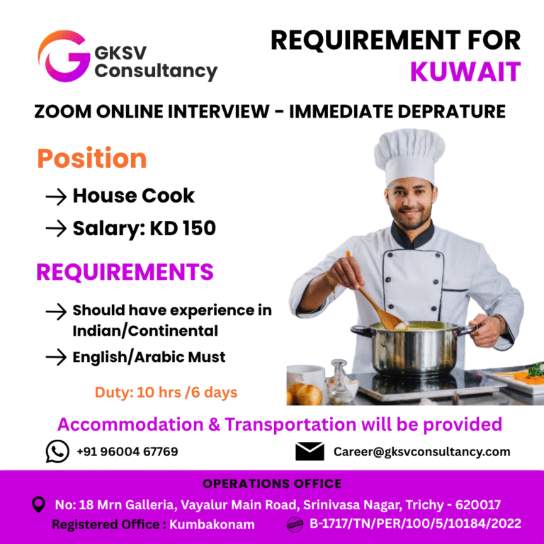 Urgent Hiring for Kuwait
