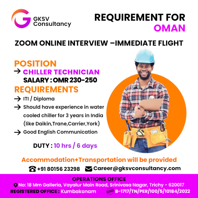 Urgent Hiring for Oman