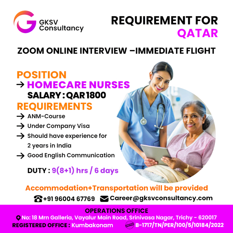 Urgent Hiring for Qatar
