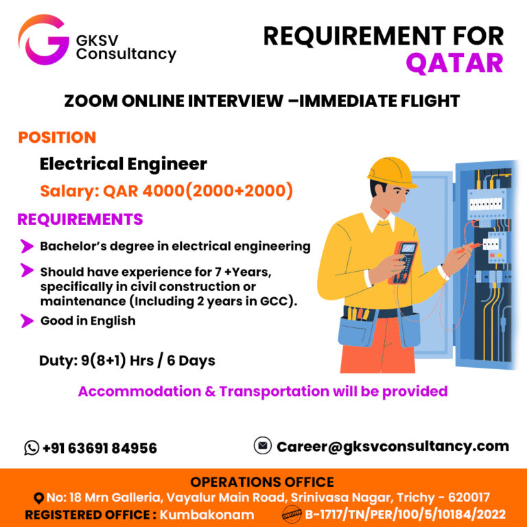 Urgent Hiring for Qatar