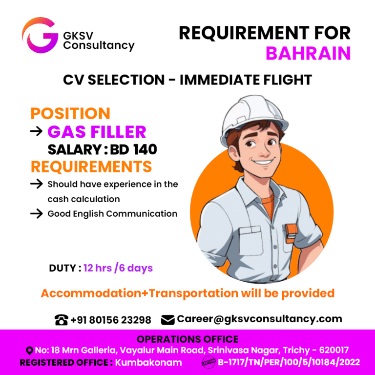 Urgent Hiring for Bahrain