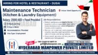 Urgent Hiring for A Lading Hotel and Restaurant - DUBAI