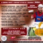 Urgent Hiring for A Leading Paint's Company of RAS-AL-KHAIMAH - Dubai