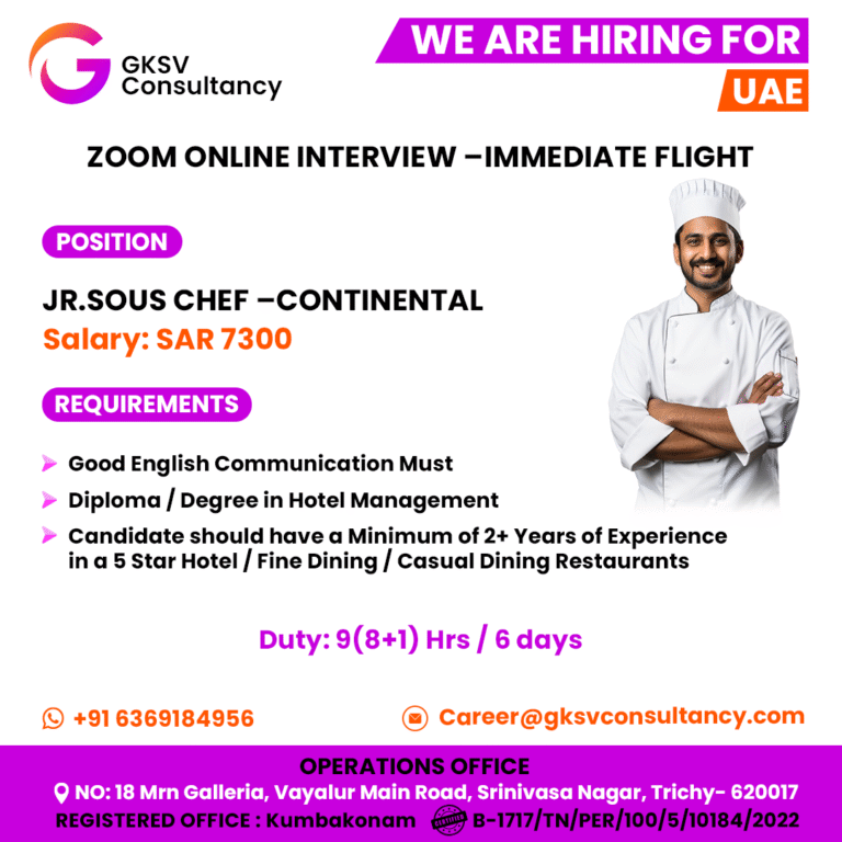 Urgent Hiring for UAE