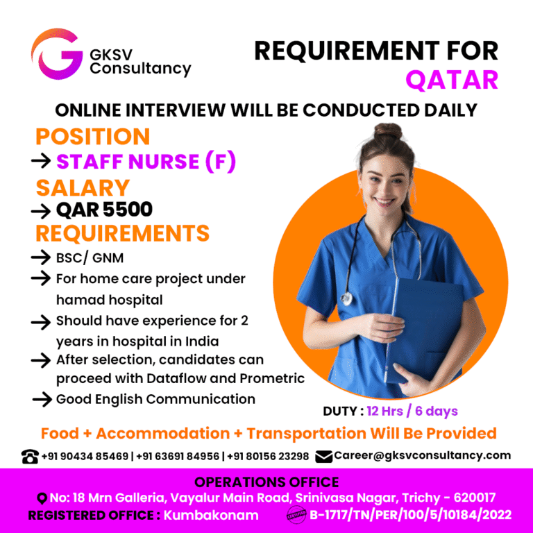 Urgent Hiring for Qatar