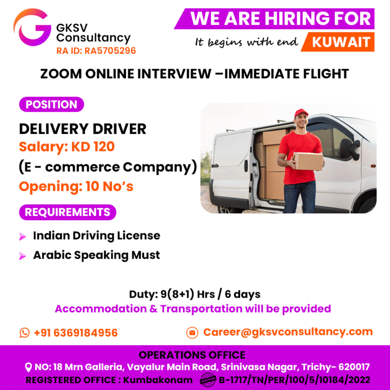 Urgent Hiring for kuwait