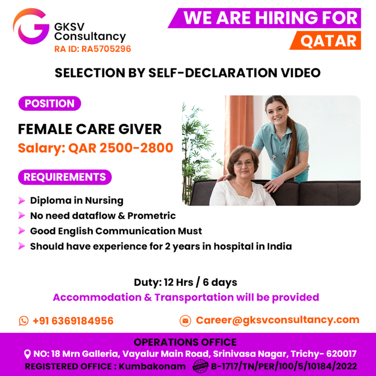 Urgent Hiring for Qatar