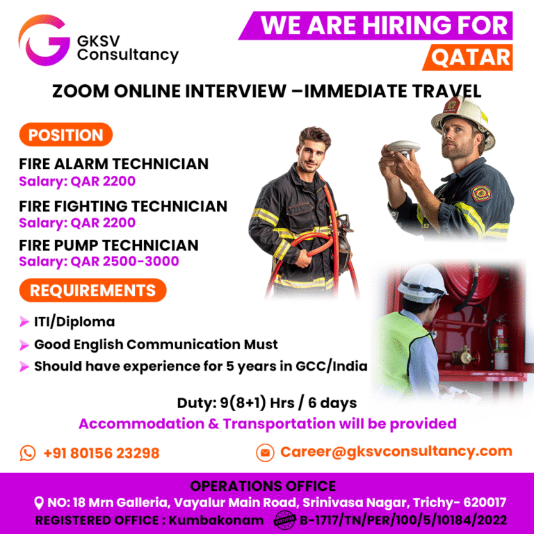 Urgent Hiring for Qatar