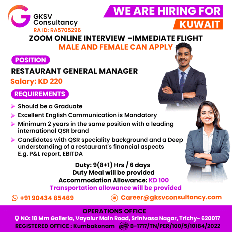 Urgent Hiring for UAE