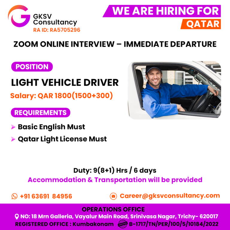 Urgent Hiring for Qatar